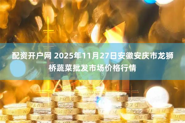 配资开户网 2025年11月27日安徽安庆市龙狮桥蔬菜批发市场价格行情